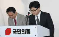 한동훈 '총선 참패 책임' 비대위원장 사퇴…