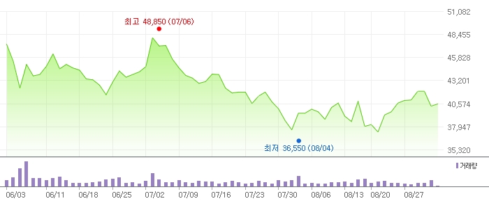 HMM 주가 흐름. 자료=네이버 금융