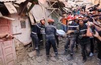 '최악의 대지진' 모로코, 사망자 2100명 넘어