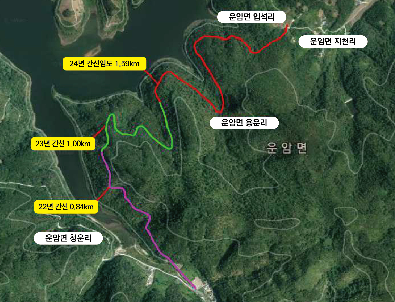 임실군, 청운~지천 잇는 간선임도 개통